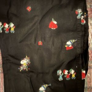 Hollister Flannel Pajama Pants with Holiday Peanuts Scene NWT Men’s Medium